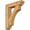 Ekena Millwork Westlake Slat Rough Sawn Bracket w/ Offset Brace, Western Red Cedar, 8"W x 32"D x 40"H BKT0806X32X40WTL06RWR - alternate 1